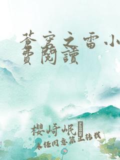 苍穹之雷小说免费阅读