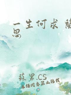 一生何求 兰思思