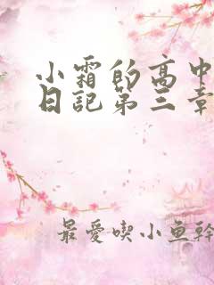 小霜的高中成长日记第三章