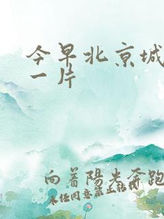 今早北京城哭声一片