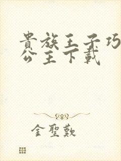 贵族王子巧遇穷公主下载