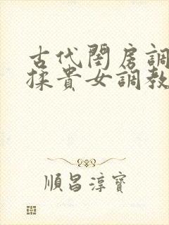 古代闺房调教h揉贵女调教记