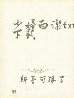 少妇白洁txt下载