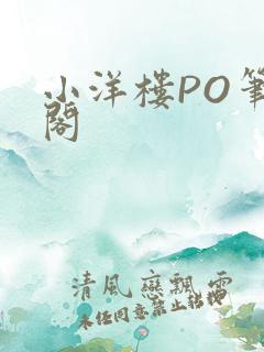 小洋楼PO笔趣阁