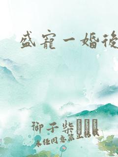 盛宠一婚后霸爱