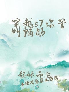 穿越s7你管这叫辅助