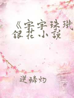 《字字珠玑》金银花小说