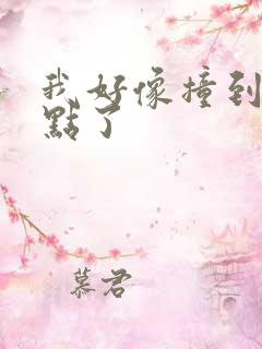 我好像撞到你的点了