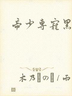 帝少专宠黑道妻