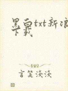 黑白txt新浪下载