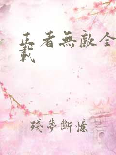 正者无敌全集下载