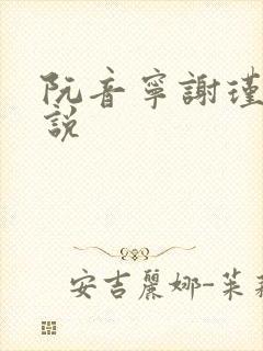 阮音宁谢瑾之小说