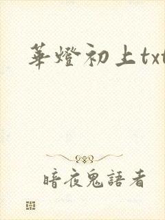 华灯初上txt