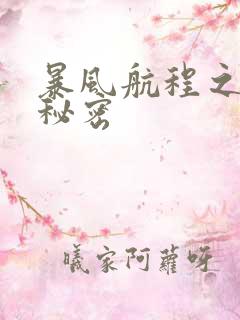 暴风航程之南海秘密