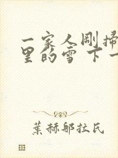 一家人刚扫完院里的雪 下一秒白干