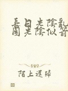 长日光阴乱作一团光阴似箭教主