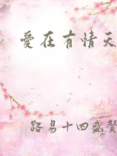 爱在有情天小说