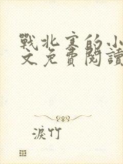 战北寒的小说全文免费阅读无弹窗