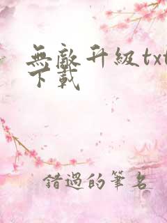 无敌升级txt下载