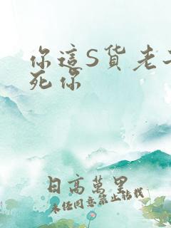 你这S货老子C死你