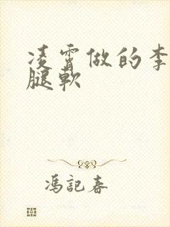 凌霄做的李尖尖腿软