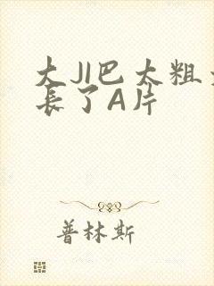 大JI巴太粗太长了A片