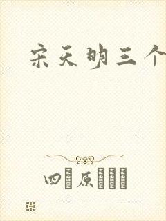 宋天明三个婆娘