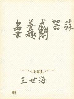 名养成器苏沫沫笔趣阁