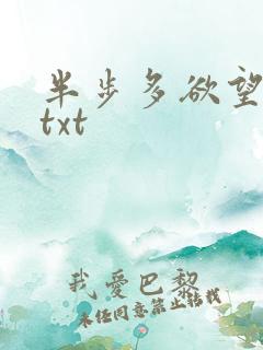 半步多欲望传说txt