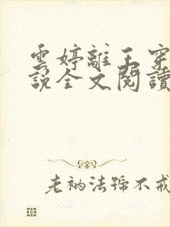 云婷离王穿越小说全文阅读