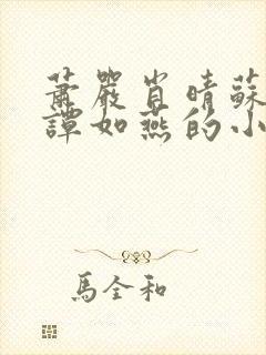 萧严肖晴苏雨溪谭如燕的小说