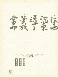 当萧逸沉往你里面放了东西小玩具