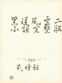 黑道风云二十年小说完整版