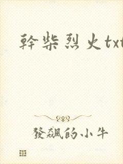 干柴烈火txt