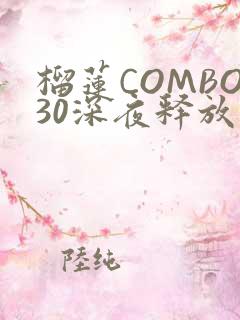 榴莲COMBO30深夜释放自己