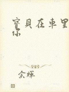 宝贝在车里想要你