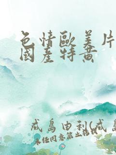 色情欧美片午夜国产特黄