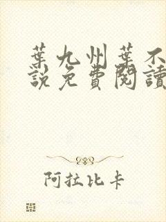 叶九州叶不悔小说免费阅读