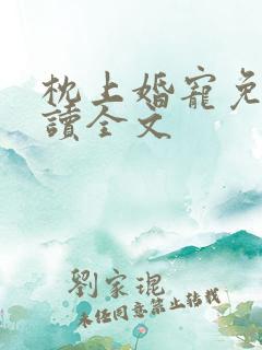 枕上婚宠免费阅读全文