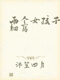 两个女孩子开车细写