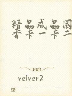 精品成品国色天香卡一卡二摄像头