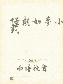 佳期如梦小说下载