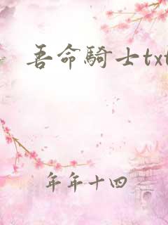 吾命骑士txt