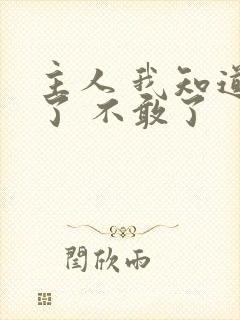 主人 我知道错了 不敢了