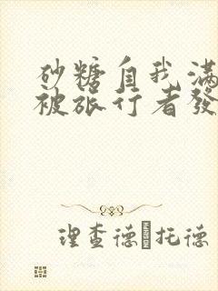 砂糖自我满足时被旅行者发现小说