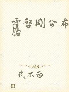 霍启刚公布龙凤胎