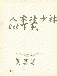 八零后少林方丈txt下载