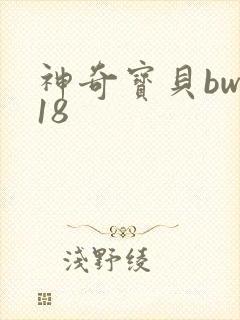 神奇宝贝bw118