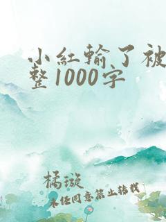 小红输了被小明整1000字