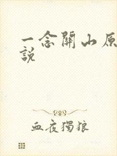 一念关山原著小说